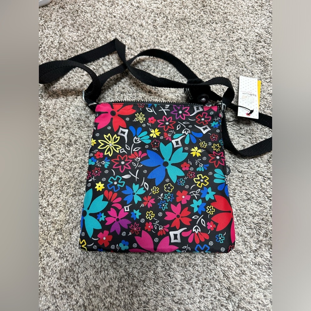 NWT Kipling Nylon Cute Travel Floral Purse w Lots of Pockets and Cute - Picture 5 of 12